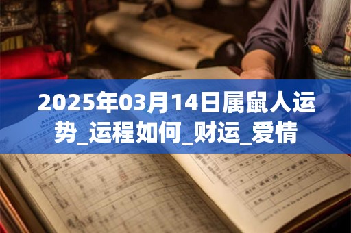2025年03月14日属鼠人运势_运程如何_财运_爱情