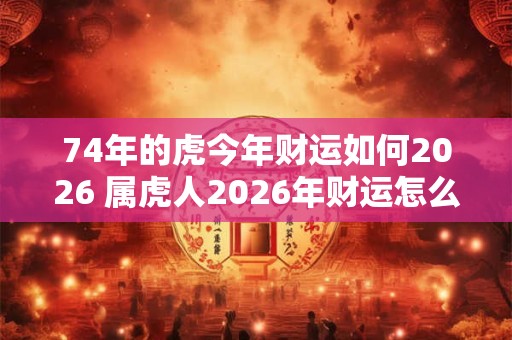 74年的虎今年财运如何2026 属虎人2026年财运怎么样