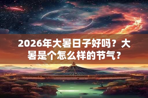 2026年大暑日子好吗？大暑是个怎么样的节气？