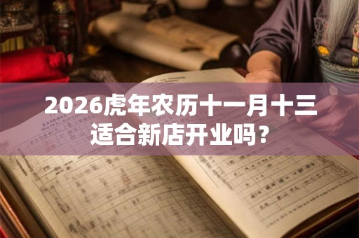 2026虎年农历十一月十三适合新店开业吗？