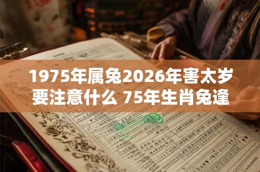1975年属兔2026年害太岁要注意什么 75年生肖兔逢龙年运气如何