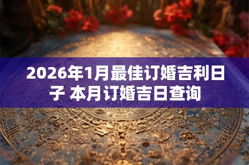 2026年1月最佳订婚吉利日子 本月订婚吉日查询