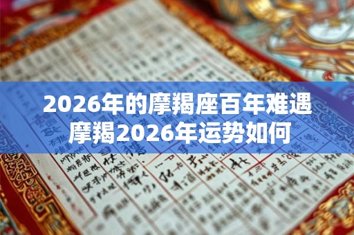 2026年的摩羯座百年难遇 摩羯2026年运势如何