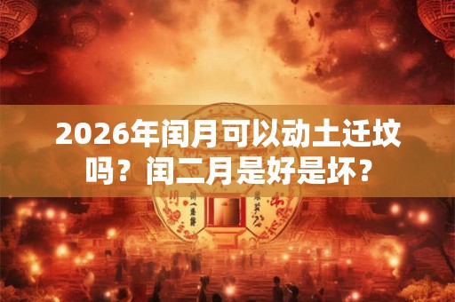 2026年闰月可以动土迁坟吗？闰二月是好是坏？