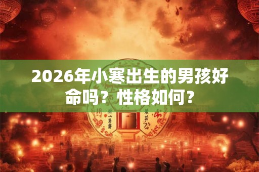 2026年小寒出生的男孩好命吗？性格如何？