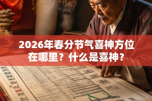 2026年春分节气喜神方位在哪里？什么是喜神？