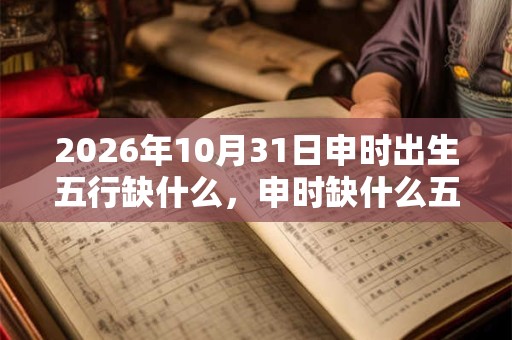 2026年10月31日申时出生五行缺什么，申时缺什么五行