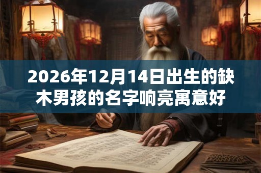 2026年12月14日出生的缺木男孩的名字响亮寓意好