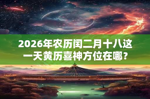 2026年农历闰二月十八这一天黄历喜神方位在哪？