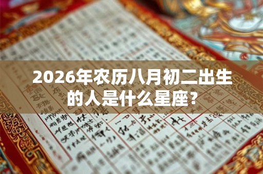 2026年农历八月初二出生的人是什么星座? 2026年农历八月初二出生的人是什么星座?