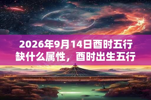 2026年9月14日酉时五行缺什么属性，酉时出生五行缺什么