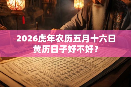 2026虎年农历五月十六日黄历日子好不好？