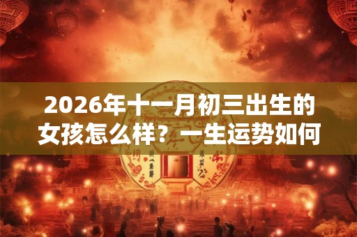2026年十一月初三出生的女孩怎么样？一生运势如何