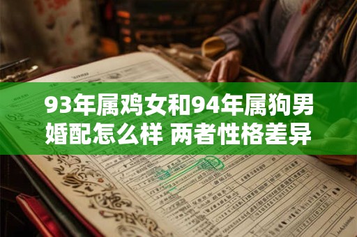 93年属鸡女和94年属狗男婚配怎么样 两者性格差异大