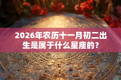 2026年农历十一月初二出生是属于什么星座的？