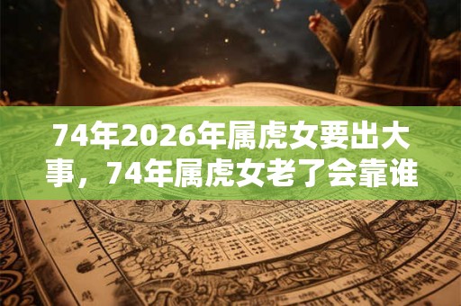 74年2026年属虎女要出大事，74年属虎女老了会靠谁呢？