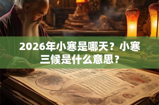2026年小寒是哪天？小寒三候是什么意思？