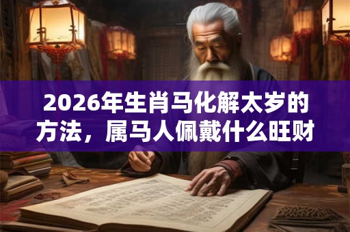 2026年生肖马化解太岁的方法，属马人佩戴什么旺财