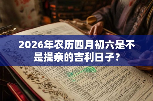 2026年农历四月初六是不是提亲的吉利日子? 2026年农历四月初六是不是提亲的吉利日子?