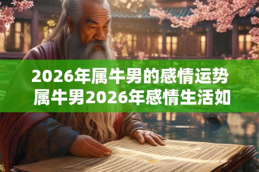 2026年属牛男的感情运势 属牛男2026年感情生活如何