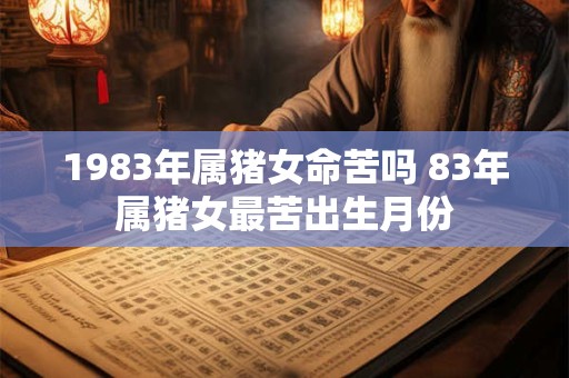 1983年属猪女命苦吗 83年属猪女最苦出生月份