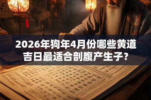 2026年狗年4月份哪些黄道吉日最适合剖腹产生子? 2026年狗年4月份哪些黄道吉日最适合剖腹产生子?