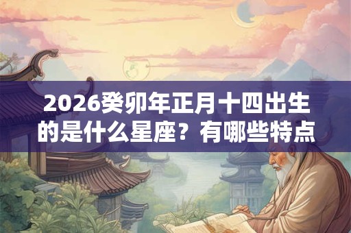 2026癸卯年正月十四出生的是什么星座？有哪些特点