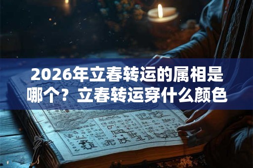 2026年立春转运的属相是哪个？立春转运穿什么颜色