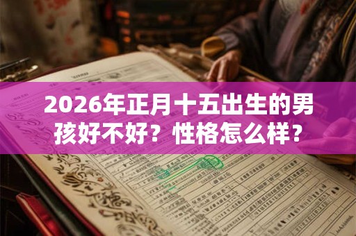 2026年正月十五出生的男孩好不好？性格怎么样？