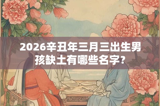 2026辛丑年三月三出生男孩缺土有哪些名字? 2026辛丑年三月三出生男孩缺土有哪些名字?