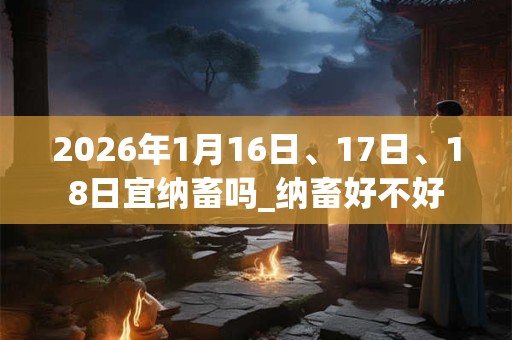 2026年1月16日、17日、18日宜纳畜吗_纳畜好不好