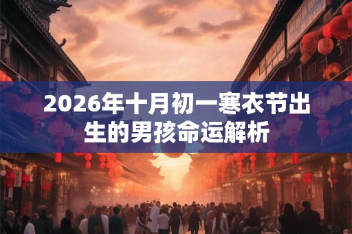 2026年十月初一寒衣节出生的男孩命运解析 2026年十月初一寒衣节出生的男孩命运解析