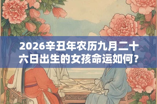 2026辛丑年农历九月二十六日出生的女孩命运如何? 2026辛丑年农历九月二十六日出生的女孩命运如何?