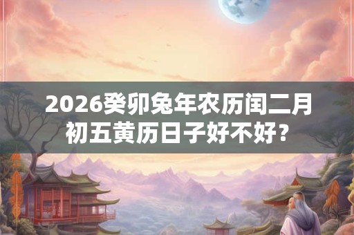 2026癸卯兔年农历闰二月初五黄历日子好不好? 2026癸卯兔年农历闰二月初五黄历日子好不好?