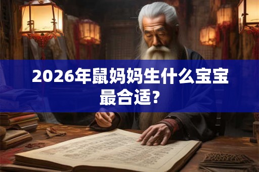 2026年鼠妈妈生什么宝宝最合适? 2026年鼠妈妈生什么宝宝最合适?