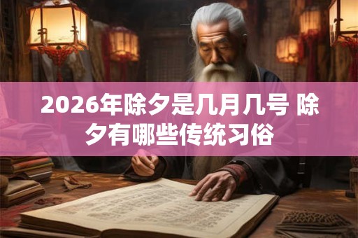2026年除夕是几月几号 除夕有哪些传统习俗 2026年除夕是几月几号 除夕有哪些传统习俗