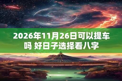 2026年11月26日可以提车吗 好日子选择看八字 2026年11月26日可以提车吗 好日子选择看八字