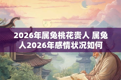 2026年属兔桃花贵人 属兔人2026年感情状况如何