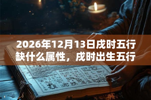 2026年12月13日戌时五行缺什么属性，戌时出生五行缺什么