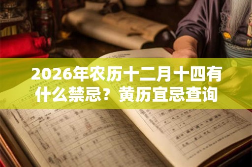 2026年农历十二月十四有什么禁忌？黄历宜忌查询