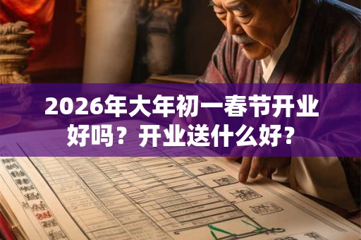2026年大年初一春节开业好吗？开业送什么好？