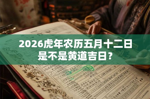 2026虎年农历五月十二日是不是黄道吉日？
