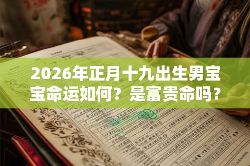 2026年正月十九出生男宝宝命运如何？是富贵命吗？