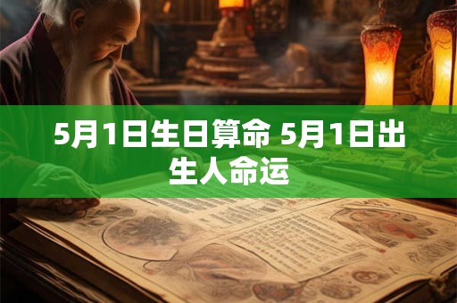 5月1日生日算命 5月1日出生人命运