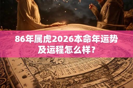 86年属虎2026本命年运势及运程怎么样？