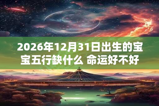 2026年12月31日出生的宝宝五行缺什么 命运好不好