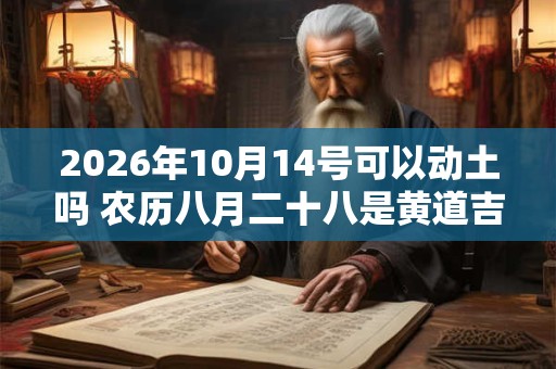 2026年10月14号可以动土吗 农历八月二十八是黄道吉日吗