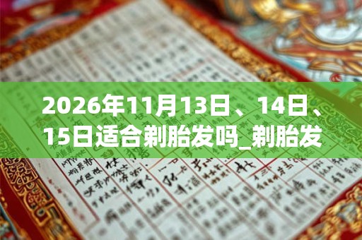 2026年11月13日、14日、15日适合剃胎发吗_剃胎发吉利吗
