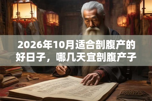 2026年10月适合剖腹产的好日子，哪几天宜剖腹产子？