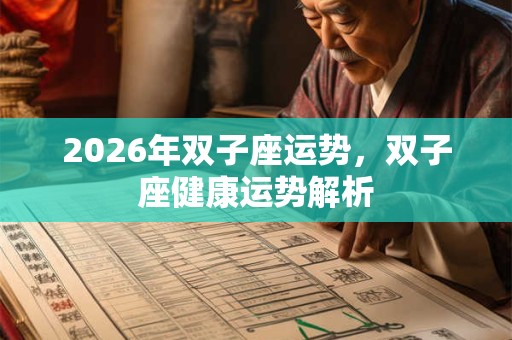 2026年双子座运势，双子座健康运势解析